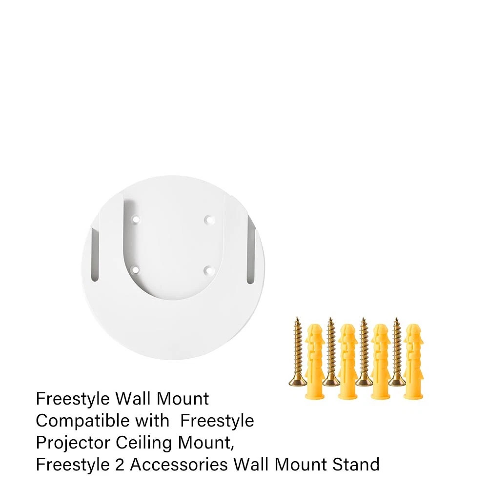 Freestyle Wall Mount Projector Stand Adjustable Bracket White