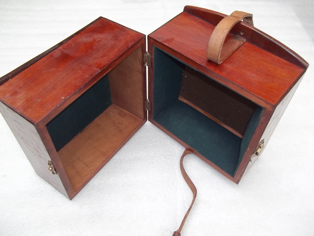 Antique Marine Chronometer Guard Case - Lid Needs Attention