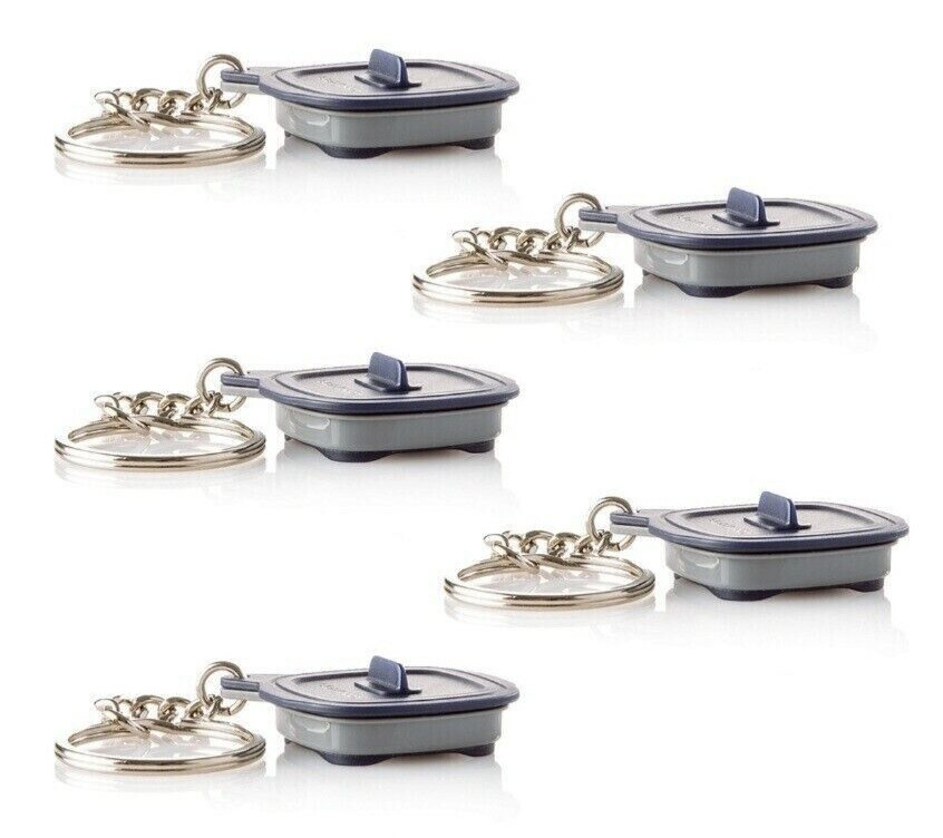Tupperware Micropro Grill / Micro Pro Grill  Keychains Set of 5 New!