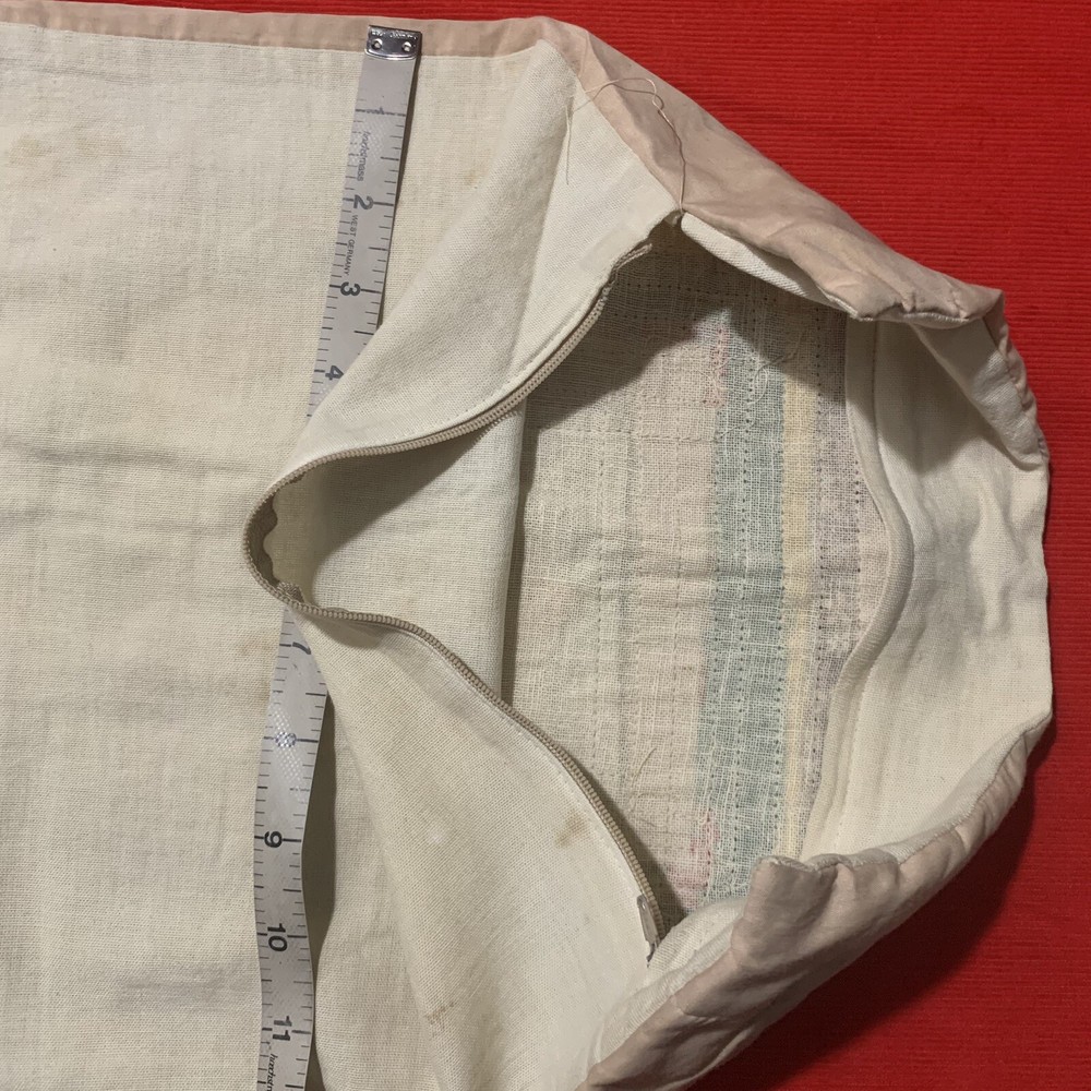 Vintage Log Cabin Patchwork Small Cotton Accent Pillowcase