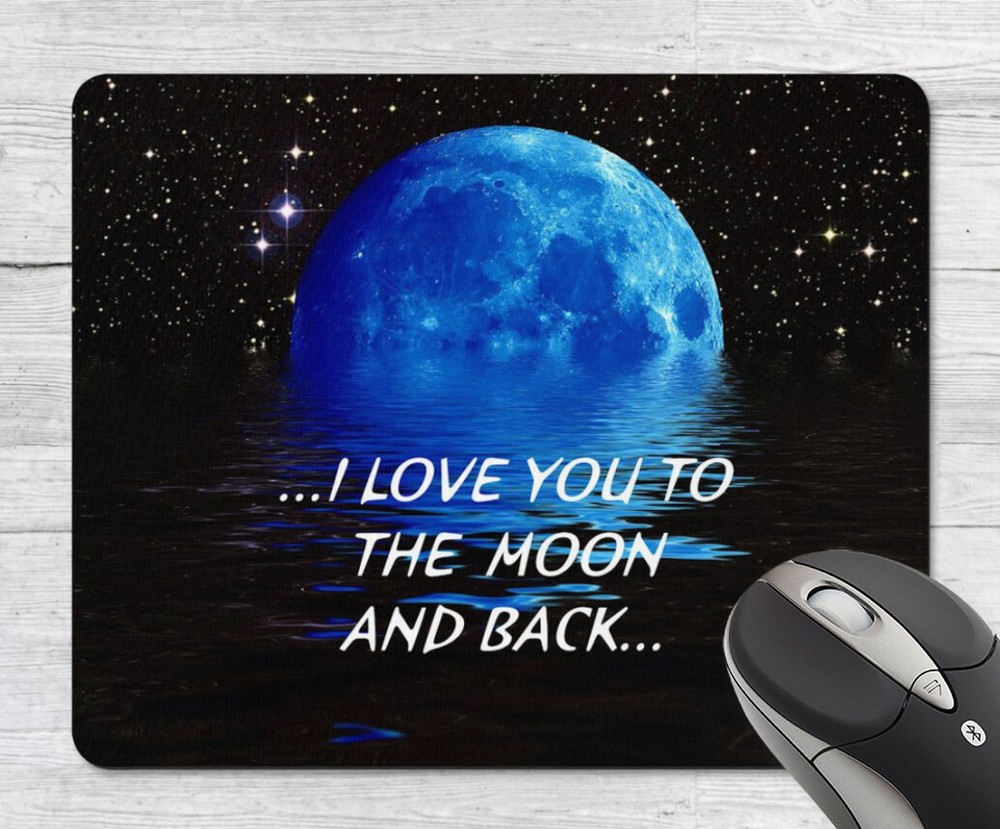 I Love You Moon And Back Mouse Pad