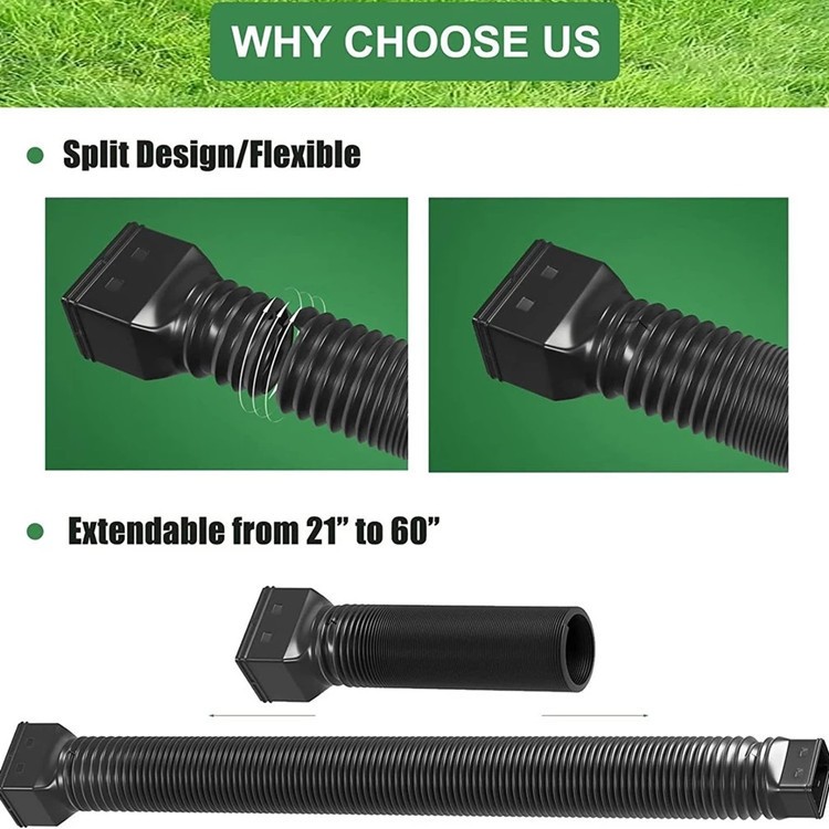 Retractable Gutter Downspout Extension Universal Drain Pipe Prevent Flooding