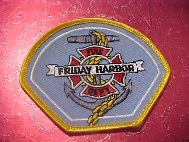 FRIDAY HARBOR WASHINGTON FIRE DEPARTMENT PATCH SHOULDER SIZE UNUSED