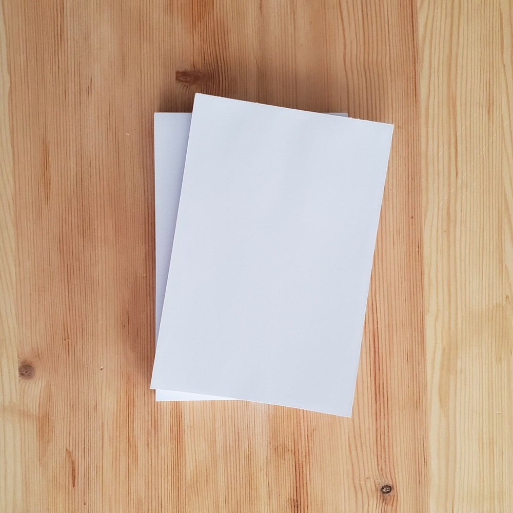 4 x 6 Blank Notepads - 60# opaque paper - 60 sheets per pad (5 pack)