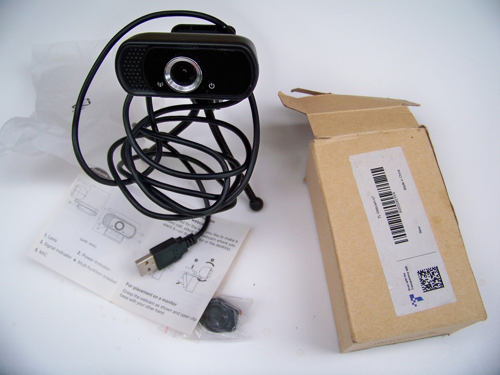 PC Computer Web Camera with Microphone, Laptop Desktop Full HD Camera 1080p USB