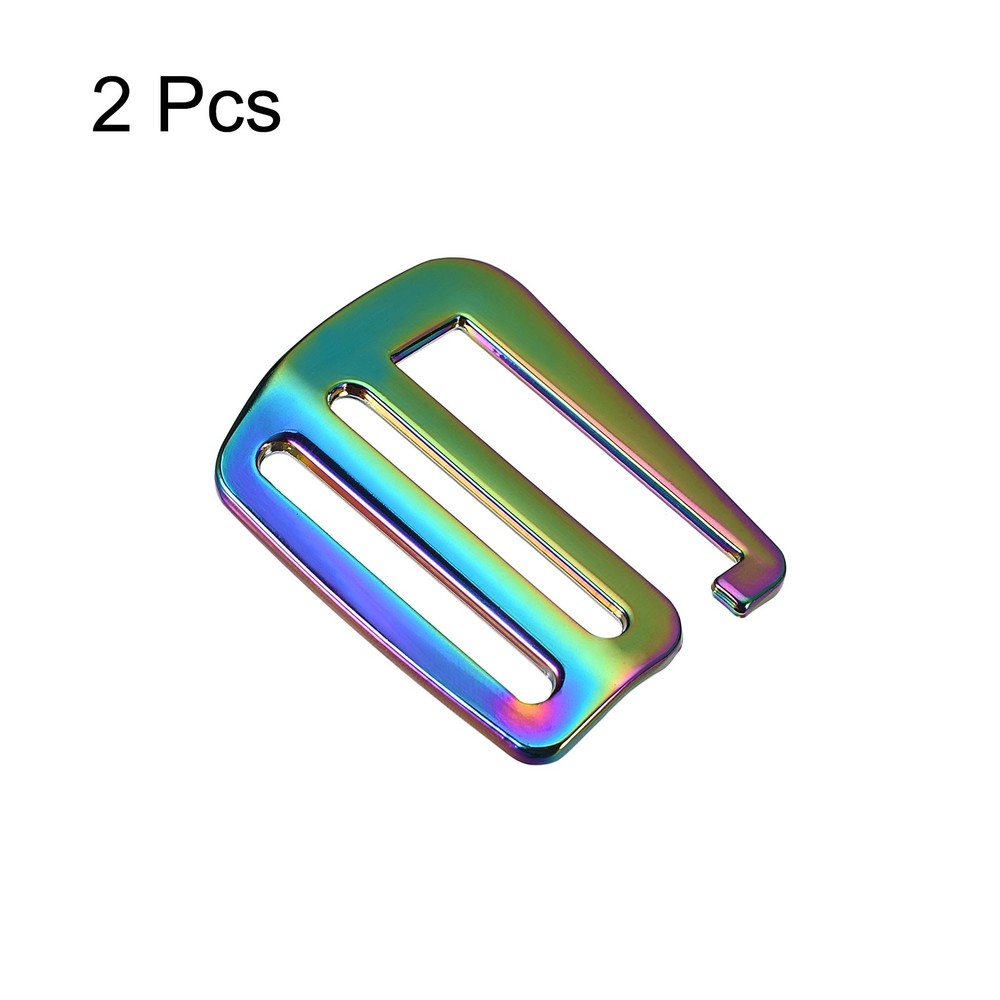 1.5" Webbing Release G Hook Buckle Adjuster for Backpack Strap, 2Pcs Multicolor