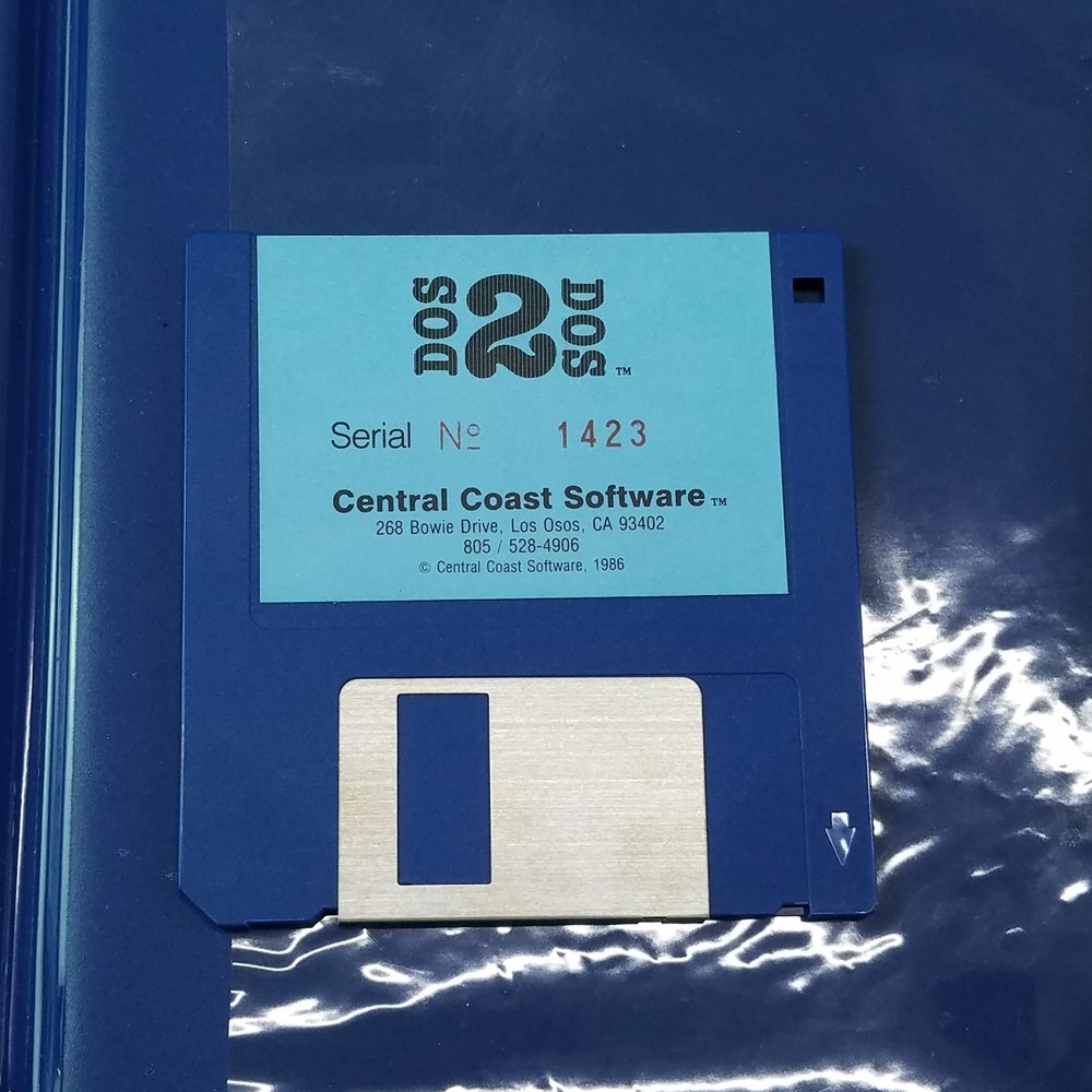 DOS‑2‑DOS Amiga File Transfer Utility – Disk + Original Manual – MS‑DOS + Atari