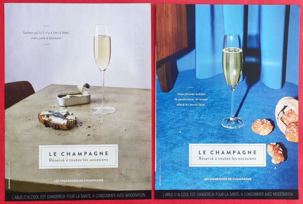 PRESS ADVERTISEMENT: CHAMPAGNE alcoholic drink reserved for all occasions