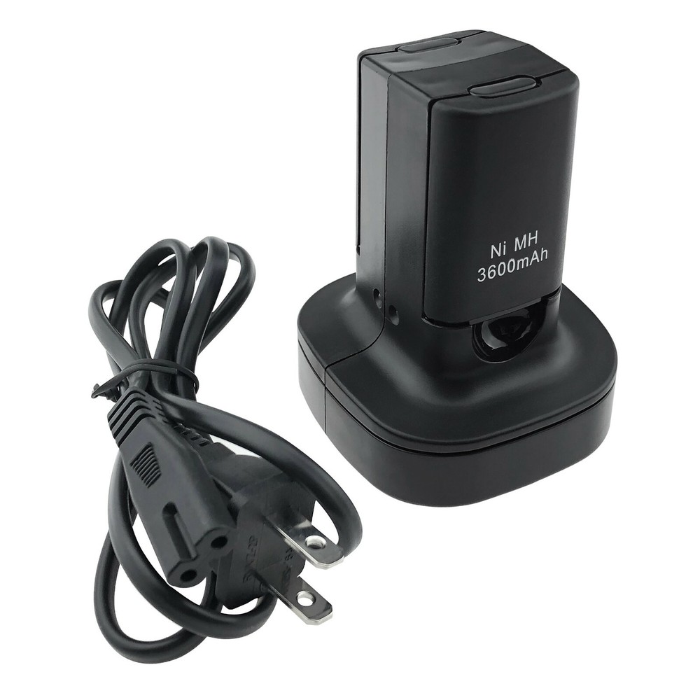 for Xbox 360 Wireless Controller 2 Pack Battery Kit with Dual Charging Station