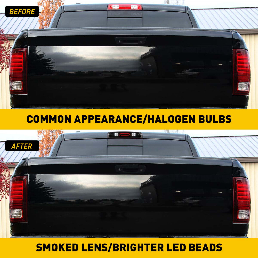 SMOKE LED 3RD THIRD BRAKE LIGHT CARGO LAMP FOR 2002-09 DODGE RAM 1500 2500 3500
