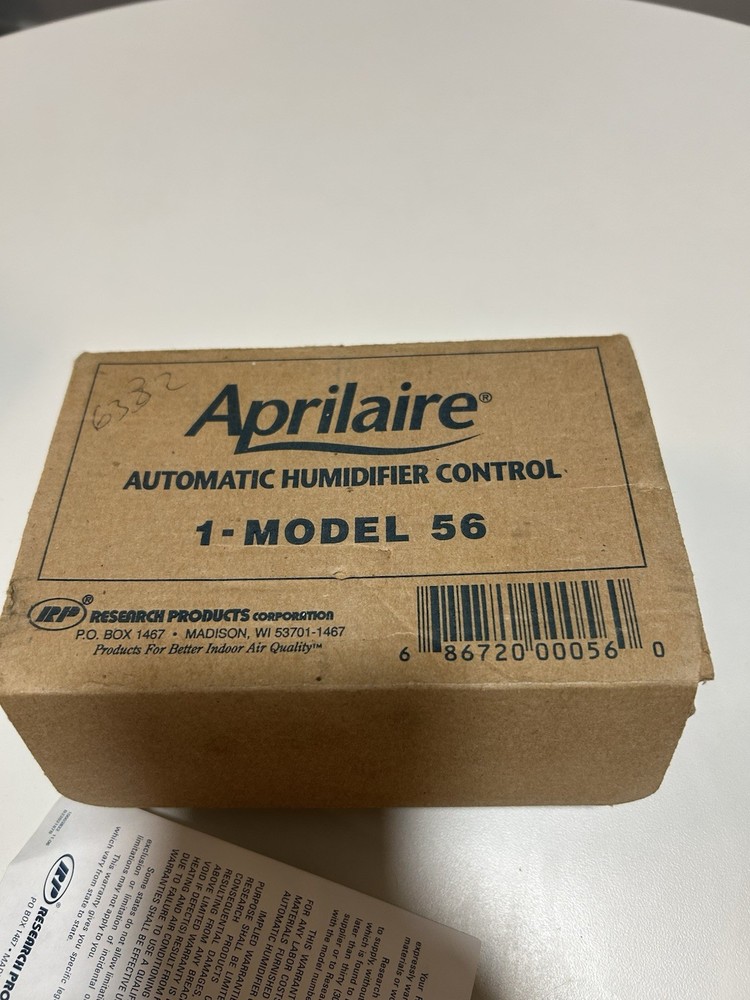 Aprilaire 56 Automatic Humidifier Control w Sensor Manual Mode Kit