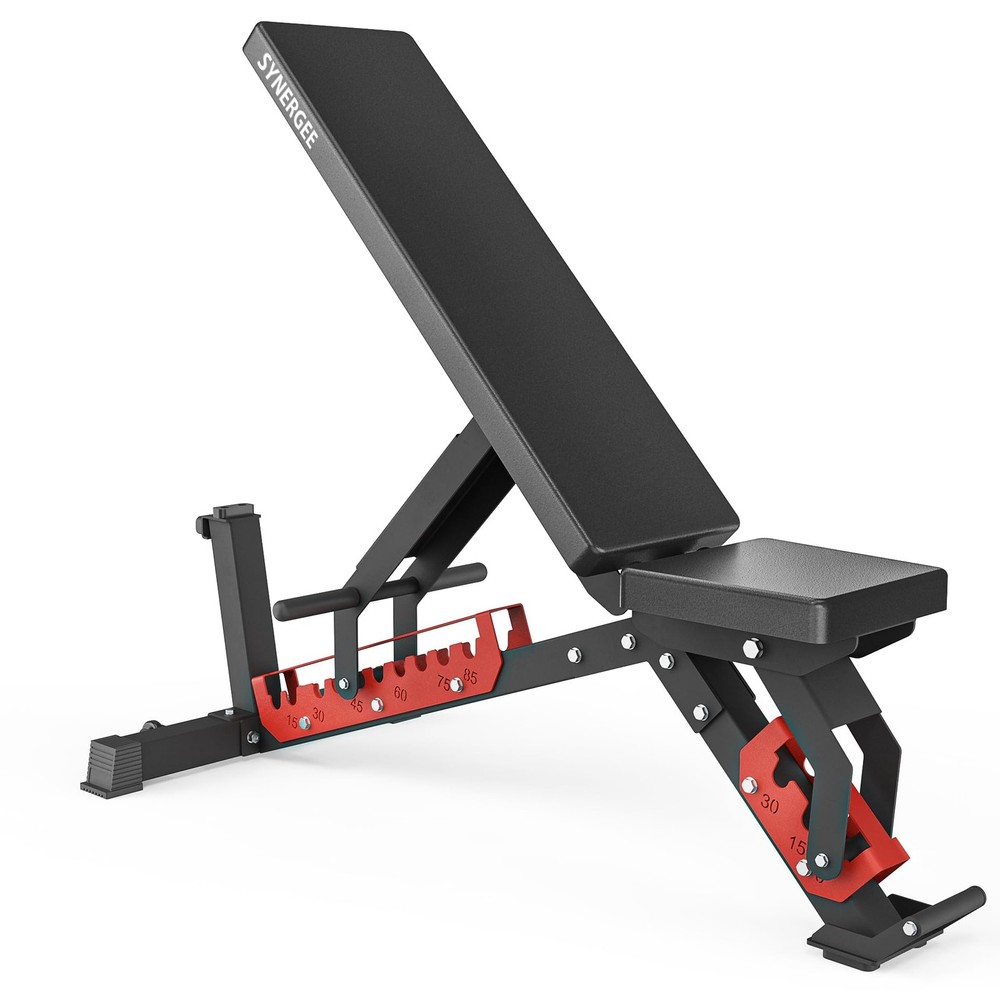 Adjustable Wing Back Workout Bench. Weight Bench for Dumbbell & Barbell Press...