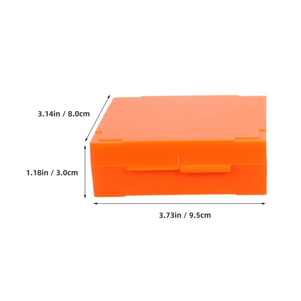 4pcs Microscope Slide Storage Boxes 25 Slots Plastic Holder for Lab Research