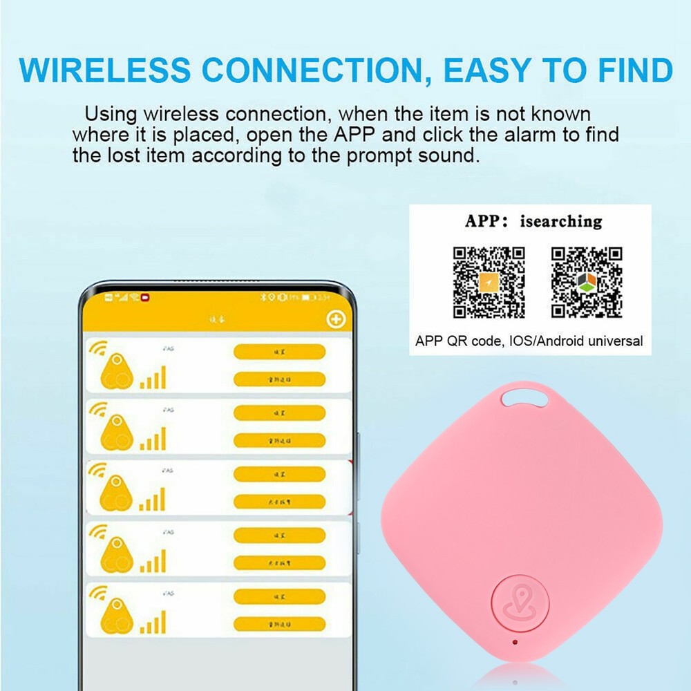 4Pcs Smart GPS Tracker Wireless Bluetooth Anti-Lost Wallet Key Pet Finder
