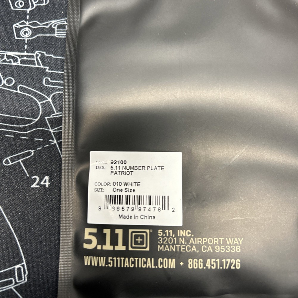 5.11 Tactical Patch Number Plate Patriot