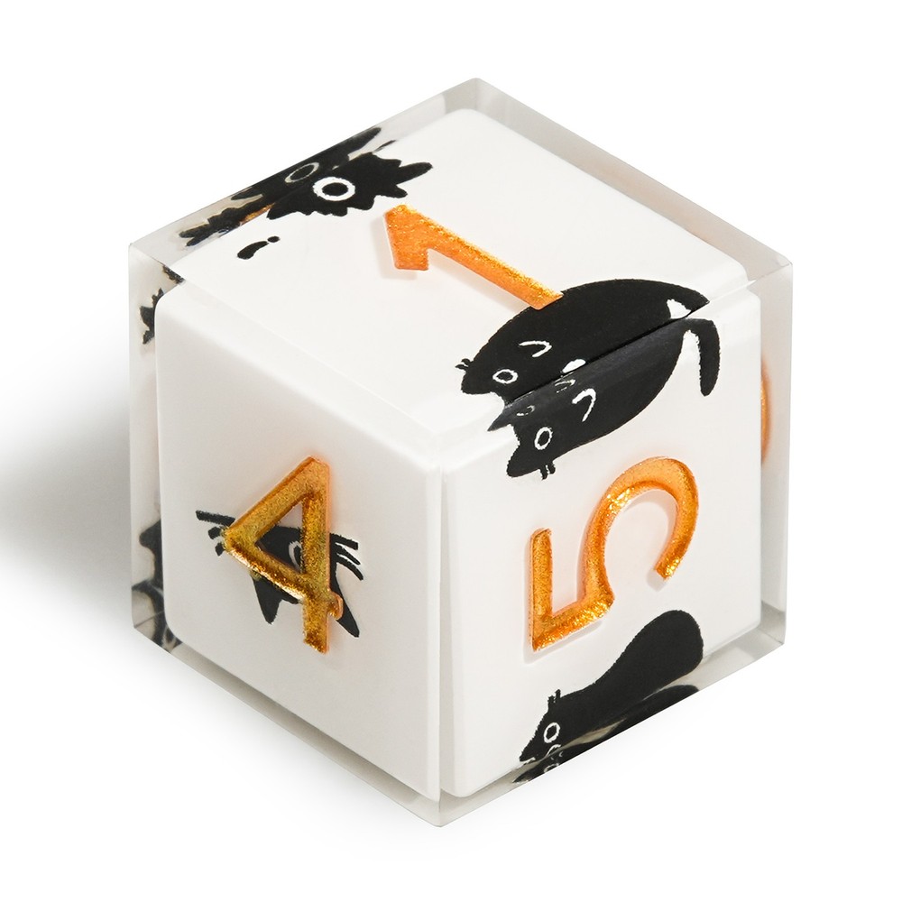 7 DND Dice Set Cute Cat Pattern Polyhedral Dice for Dungeons & Dragons Tabletop