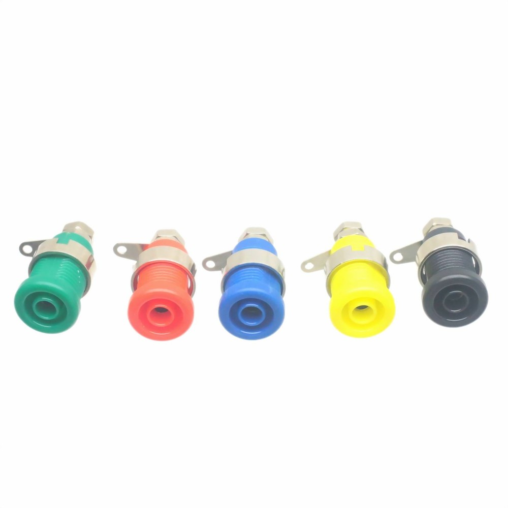 5pcs/set Connector 4mm Banana Binding Post socket Screw mount Oscilloscope test