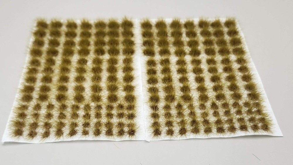 SEM - TU6MD-A - 6mm Mud Green - Assorted Layout - Self-Adhesive Grass Tufts