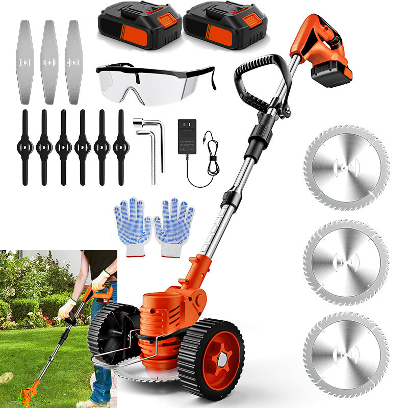 Electric Cordless Weed Lawn Eater Edger Yard Grass String Trimmer Cutter Mower