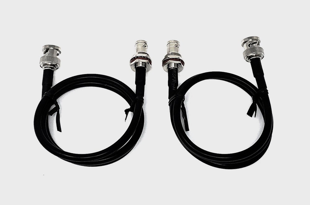 2 X BNC Connecting Cables Front Rack Mounting Kit AM2 for Sennheiser Receivers