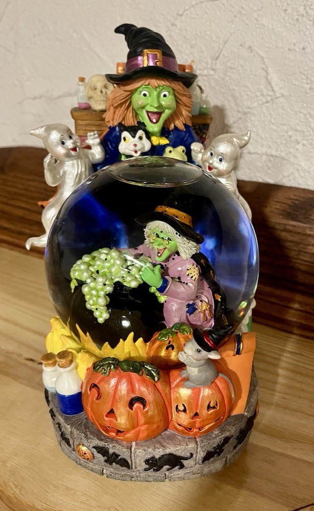 CHRISTOPHER RADKO "BEWITCHING SISTERS" GLITTERGLOBE, HALLOWEEN 2004
