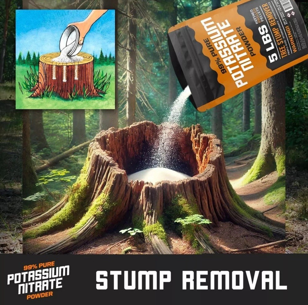 Premium Tree Stump Remover - 1 Pound - 99% Highly Refined - Multipurpose Use