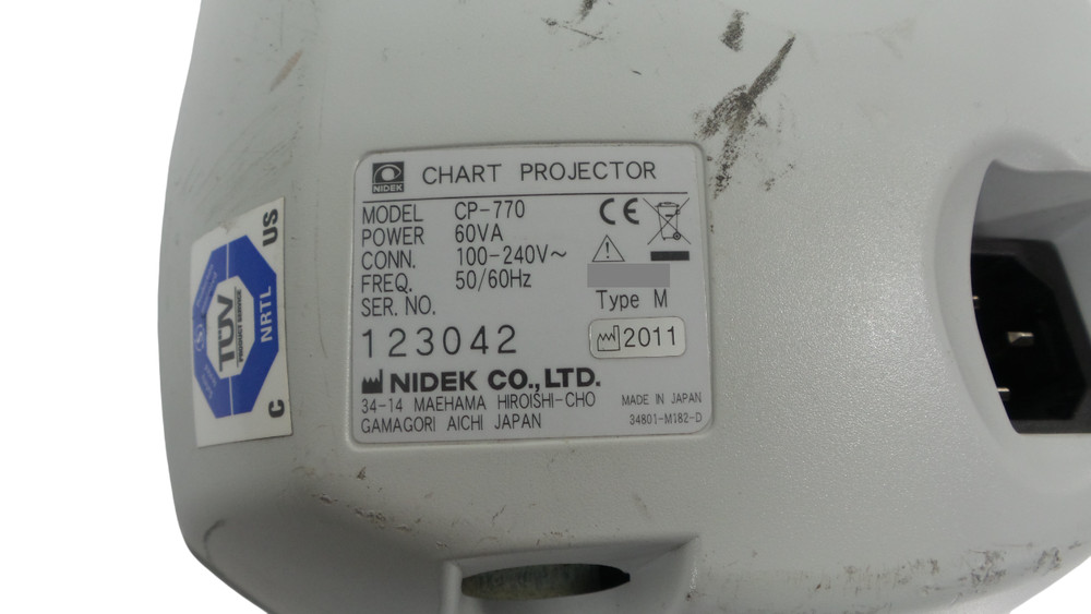 Marco Nidek CP-770 Chart Projector - Free Shipping