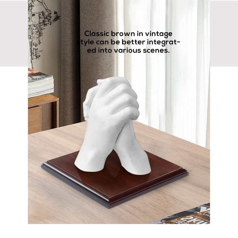 Wood Square Base-Hand Casting Structure Base, DIY Crafts, Keepsake Display, Art