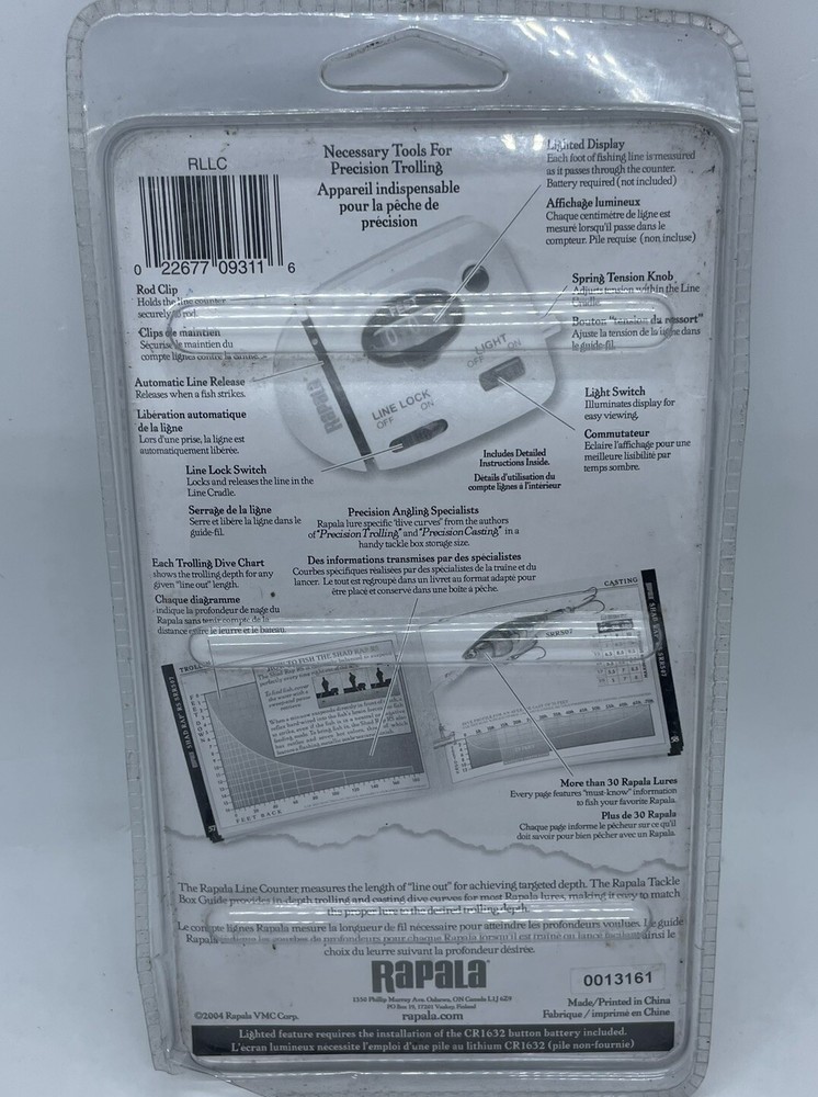 Rapala ProGuide Lighted Line Counter & Tackle Box Guide