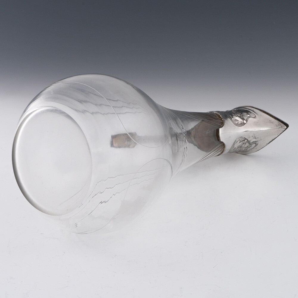 WMF Claret Jug with Silver Plated Mount c1905