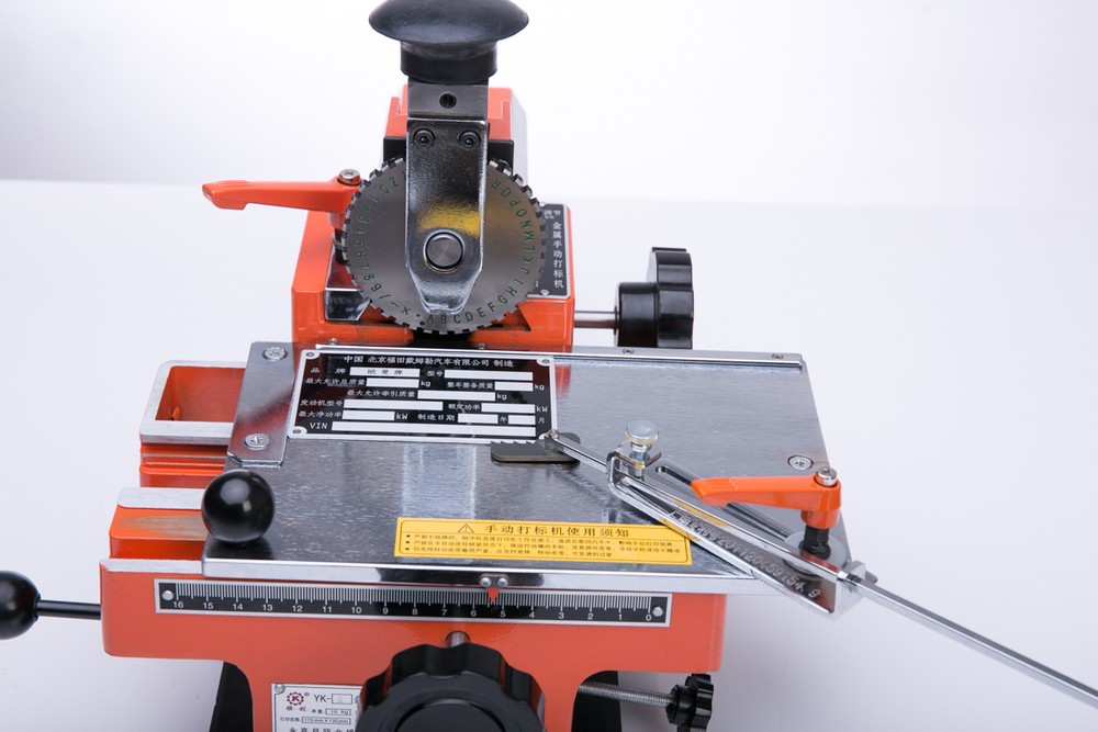 Semi-automatic sheet embosser metal stamping printer marking machine label 4mm B