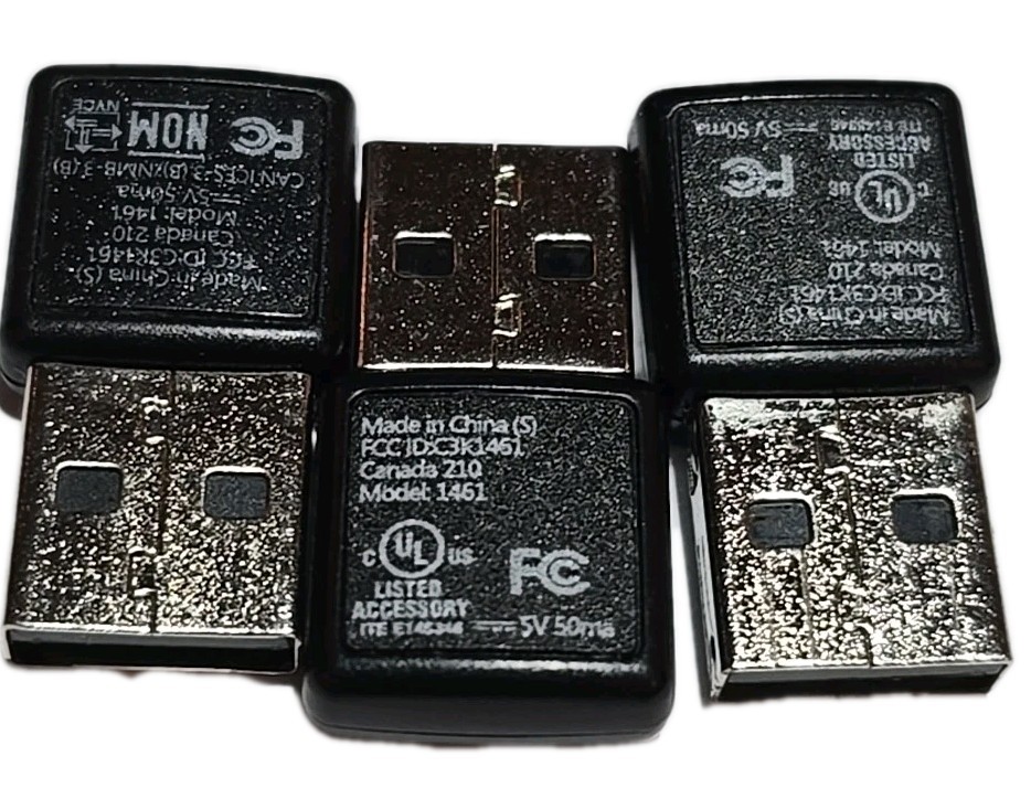 Microsoft Model 1461 Receiver Lot of X3 USB Wireless Dongle for Mouse Keyboard
