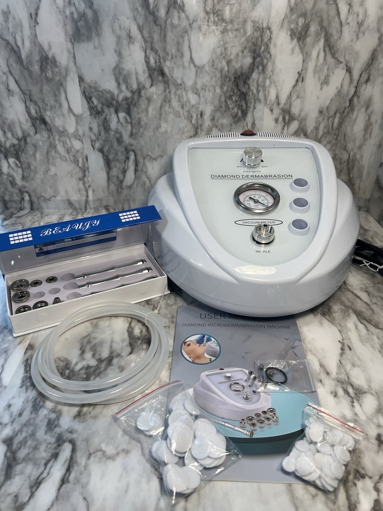 Skin System Diamond Microdermabrasion Machine Adjustable Intensity Tips & Wands