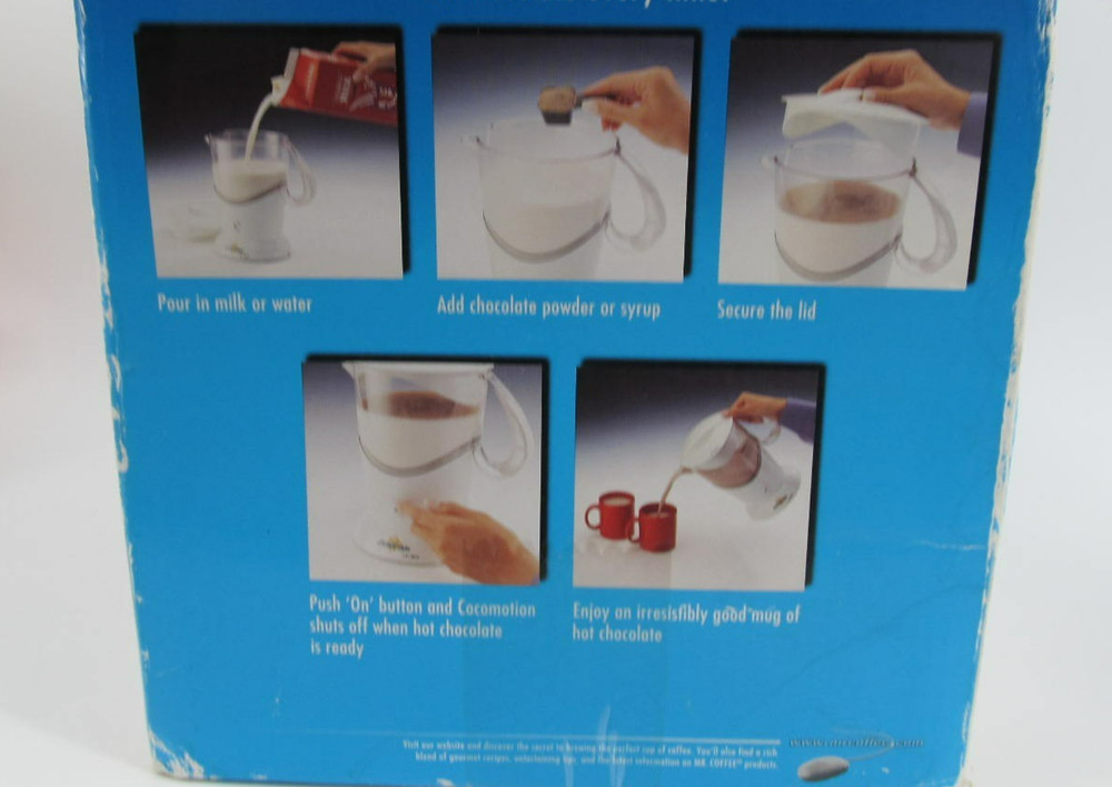 Mr Coffee Cocomotion HC4 Automatic Hot Chocolate Maker open box new product