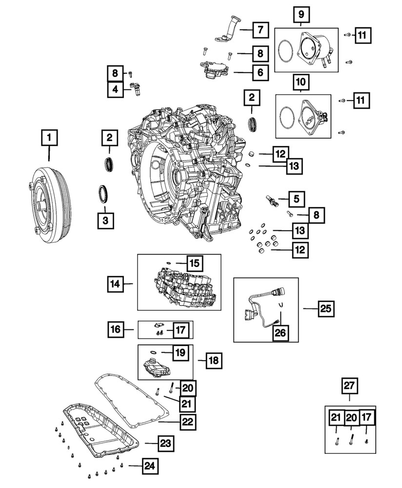 Genuine Mopar Inhibitor Switch 5189839AA