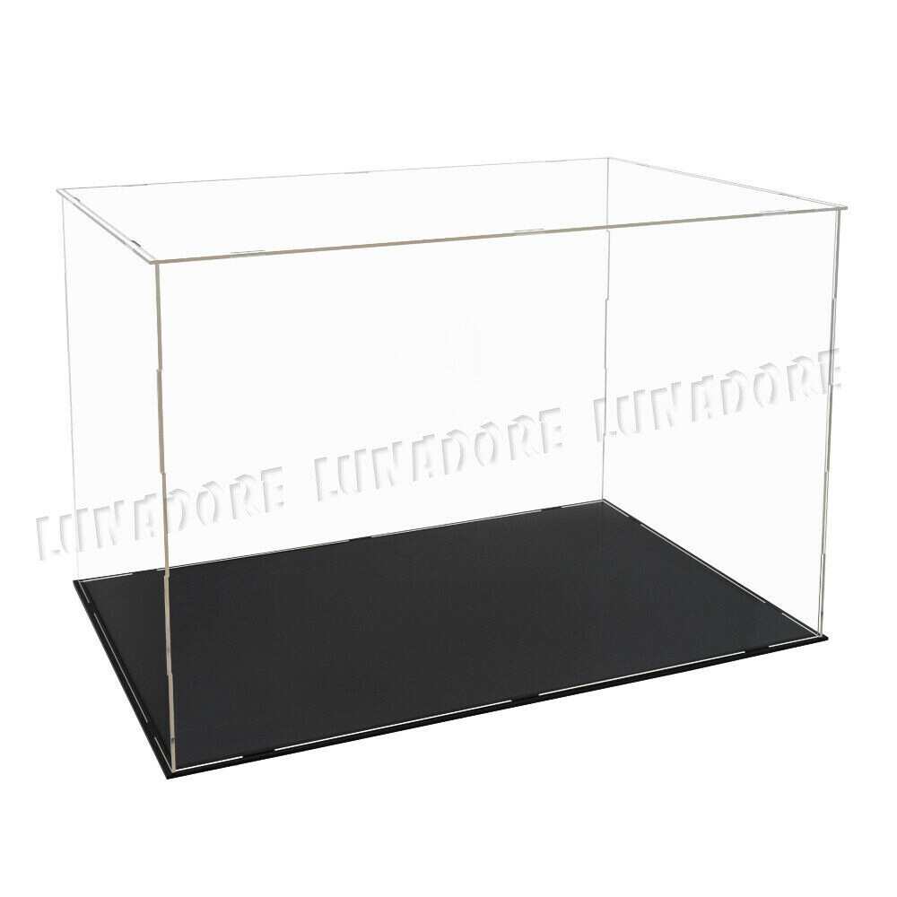 US Acrylic Plastic Display Case 22" Big Perspex Box 56cm Dustproof Collections