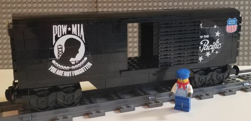Custom Train Union POW-MIA Boxcar -PLEASE READ ITEM DESCRIPTION-