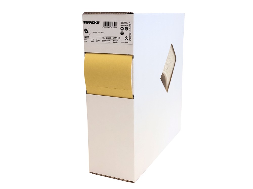 Foam Back Sanding Pads, Perforated Sheets Roll, 179 Sheets per Roll