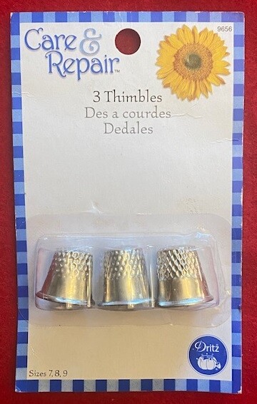 Thimbles (3-Pack) Size 7, 8 & 9 NEW
