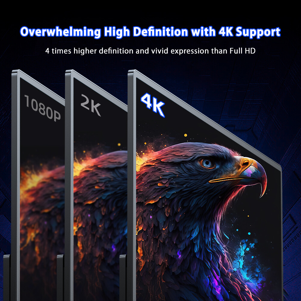 UPERFECT Portable Monitor 13.3" 4K 3840 x 2160 USB-C IPS Screen For Macbook NEW!