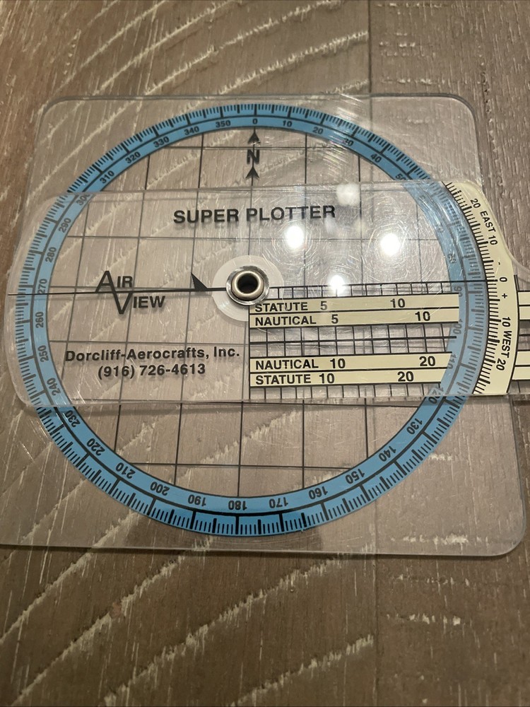 Unbreakable Super Plotter Rotating Azimuth Aviation Navigation Pilot Airplane