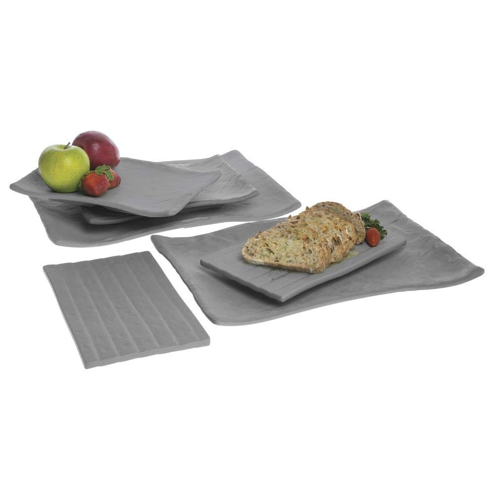 Cheforward Endure Collection Rectangular Weathered Onyx Melamine Platter - 10