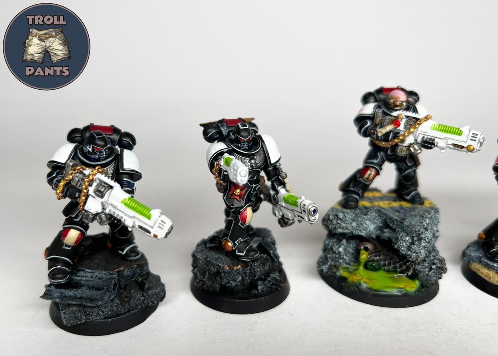 Warhammer 40k - Black Templar Space Marines - 5 Hellblasters