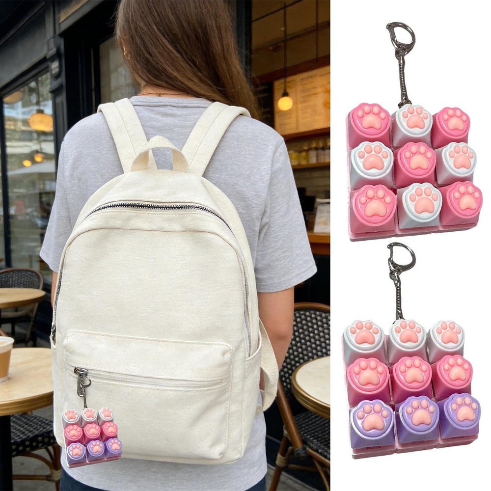 Button Keyboard Fidget Clicker Mechanical Keyboard Fidget Keychain