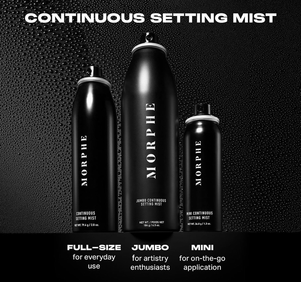 Morphe Jumbo Continuous Setting Spray - Micro-Fine Setting Spray for Makeup ...