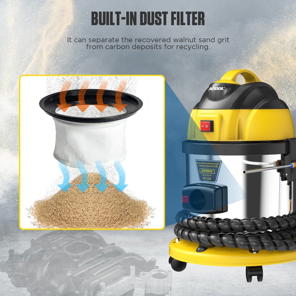 AUTOOL HTS558 Car Engine Cleaner Spray Carbon Deposition Sand Blaster Machine US