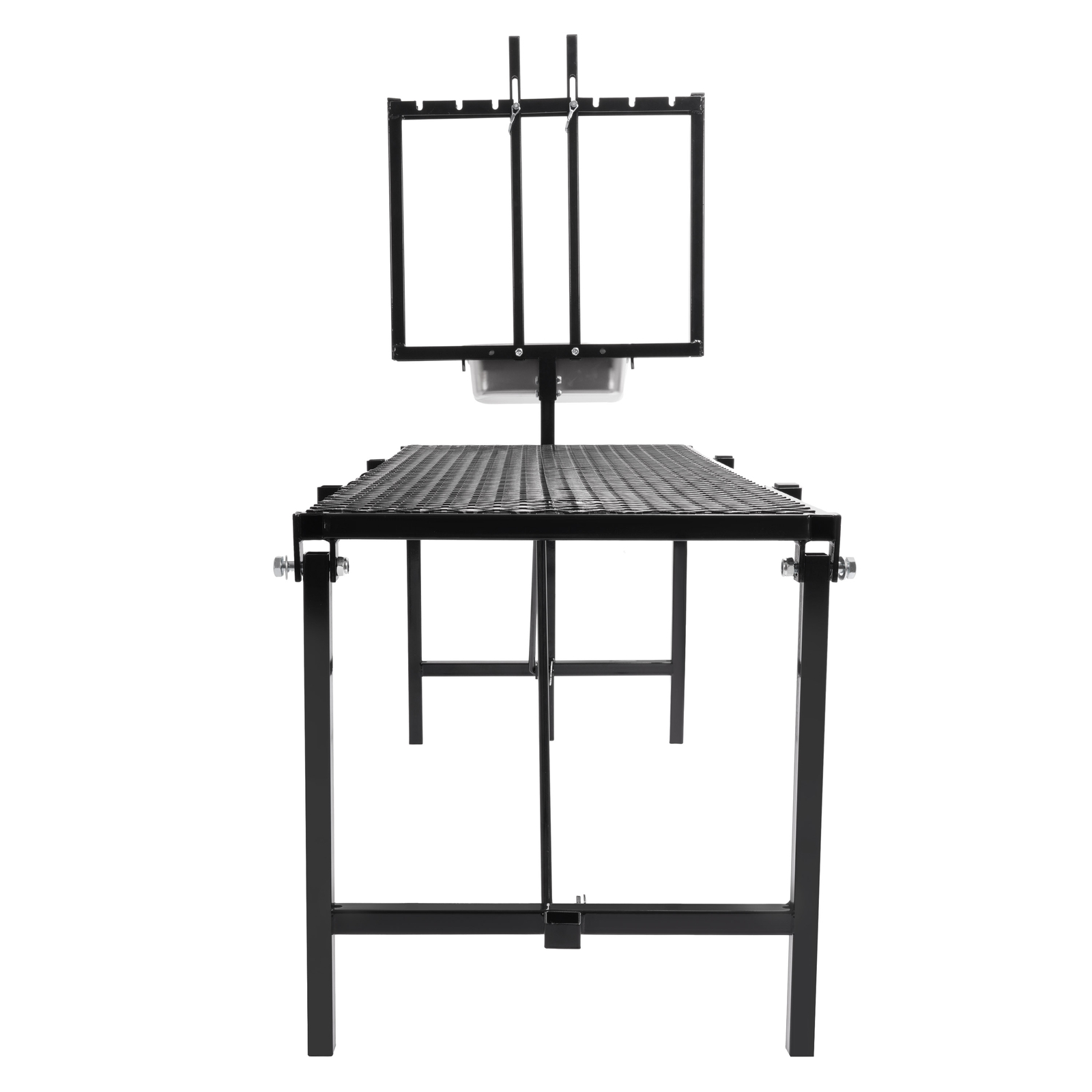 New Black Livestock Feeder Horned Milking Stand Adjustable For Goats & Sheep