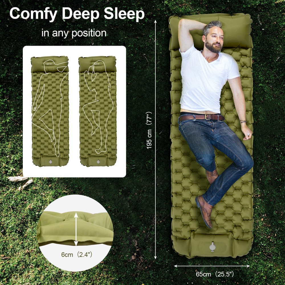 Sleeping Pads Mat for Camping Backpacking Hiking Ultralight Compact Comfortable