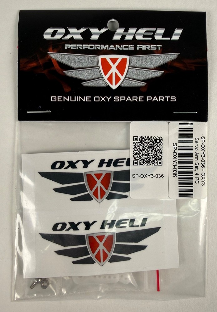 OXY HELI OXY 3 SERVO ARM SET 4PC SP-OXY3-036