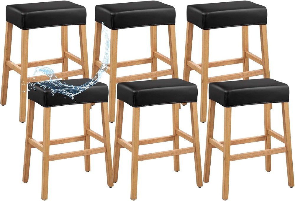 PU Leather Bar Stool Covers Rectangular 100% Waterproof Stool Covers